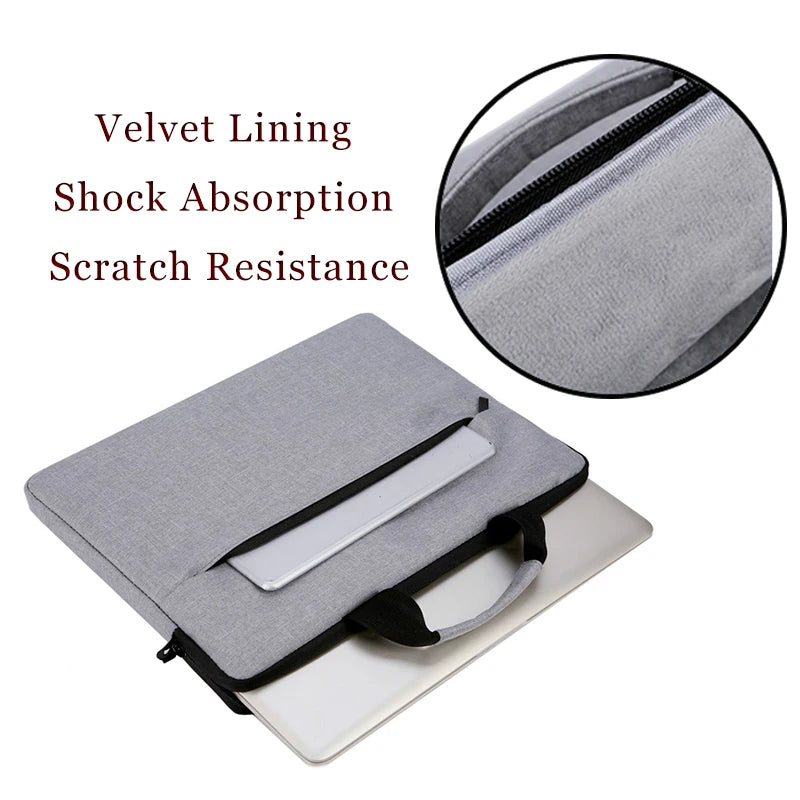 New Protective Pouch Large Capacity Ultra Thin Notebook Cover Laptop Sleeve Case Laptop Handbag Shoulder Bag for HP Dell Lenovo